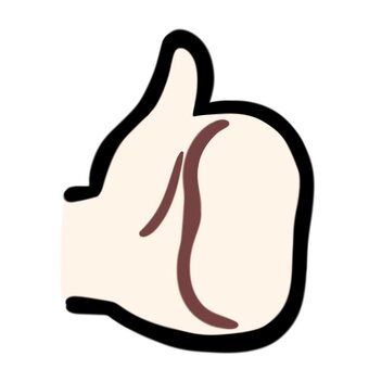 サムズアップの手　ハンドサイン サムズアップ,グッド,いいねのイラスト素材