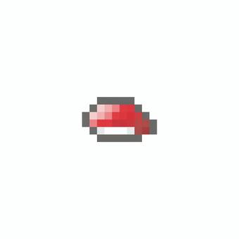 ドット絵のお寿司 まぐろ ドット絵,ピクセル,ピクセルアート,かわいい,お寿司,寿司,握り,ネタ,シャリ,米のイラスト素材