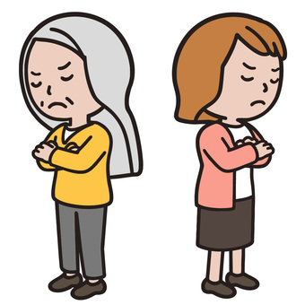 喧嘩する人 喧嘩,口論,対立,トラブル,怒り,葛藤,不満,衝突,緊張,人間関係のイラスト素材