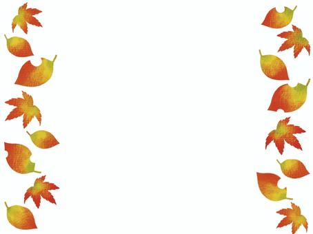 紅葉リーフフレーム3 紅葉リーフフレーム3 紅葉,リーフ,秋のイラスト素材