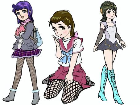 Various clothes for girls, JPG and PNG Various clothes for girls, uniform, costume, boots, JPG and PNG