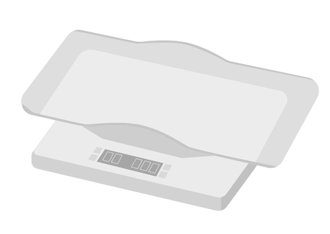 ペット用の体重計 体重計,ペット用,動物病院,計測,デジタル,動物用,イラスト,ベクターのイラスト素材