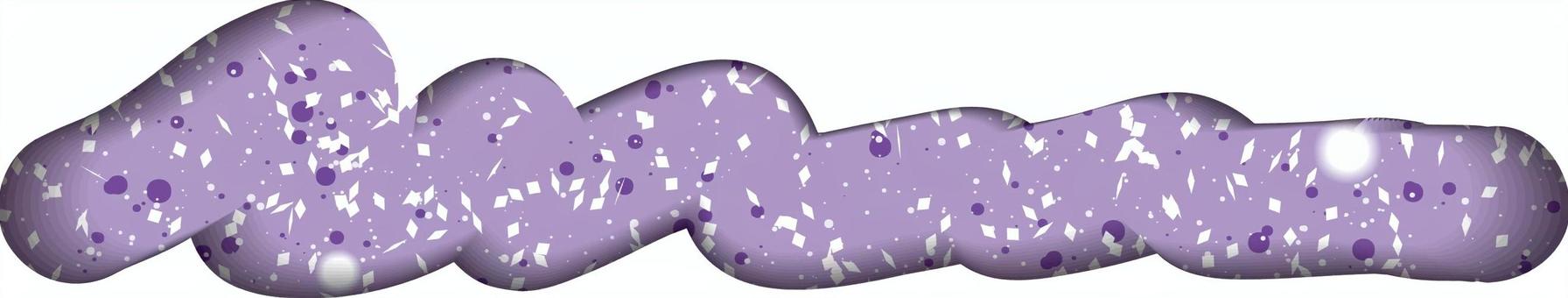 ラメ  ラメ,キラキラ,塗る,立体,エンボス,フレーム,タイトル,飾り,紫のイラスト素材