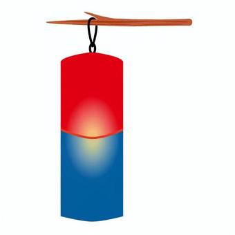 青紗提灯 青紗提灯 韓国,青紗提灯,外国,アジア圏,提灯,紐,赤,青,光,行事のイラスト素材