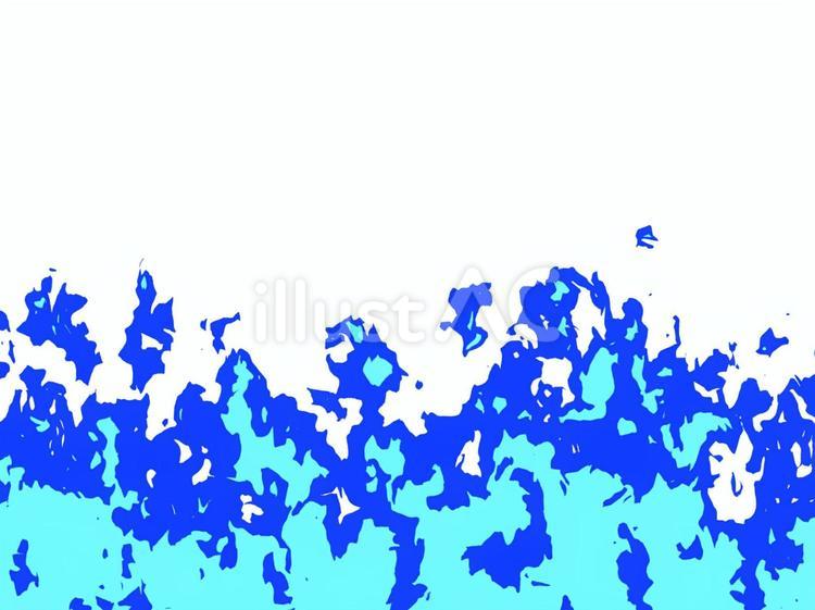 アニメ風の青い炎のエフェクト背景 炎,アニメ風,背景のイラスト素材