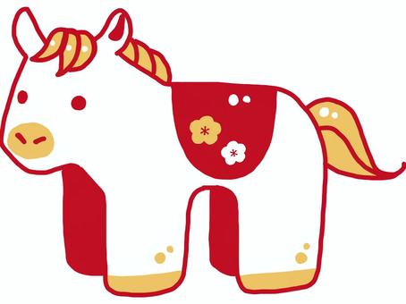 ゆるい手描き干支（午）