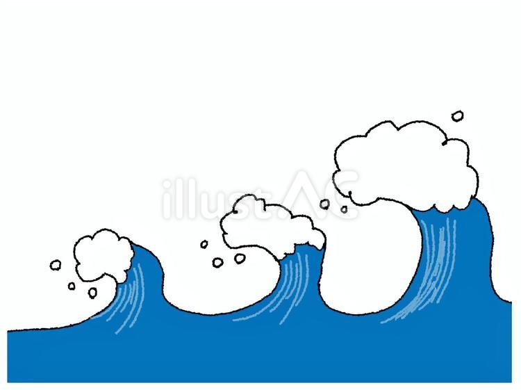 セットの波 波,セット,海のイラスト素材