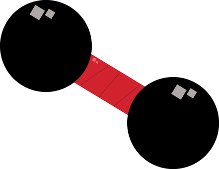 鉄アレイのイラスト 筋トレ,鉄アレイ,ダンベル,健康,シンプルのイラスト素材