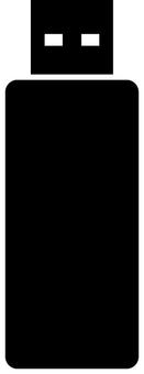 USBメモリのアイコン usbメモリ,usb,記録,パソコン,データ,デジタル,アイコン,マーク,モノクロ,ピクトのイラスト素材