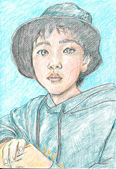 帽子を被った少年 子ども,若者,純粋,無邪気,好奇心のイラスト素材