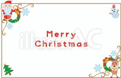 見出し21<クリスマスサンタ・葉書1>