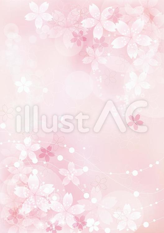 桜きらきら12 花,桜,春のイラスト素材