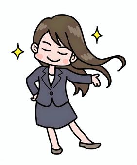 クールに決める、できる女