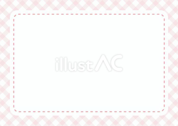 ギンガムチェックのフレーム ギンガムチェック,チェック,フレームのイラスト素材