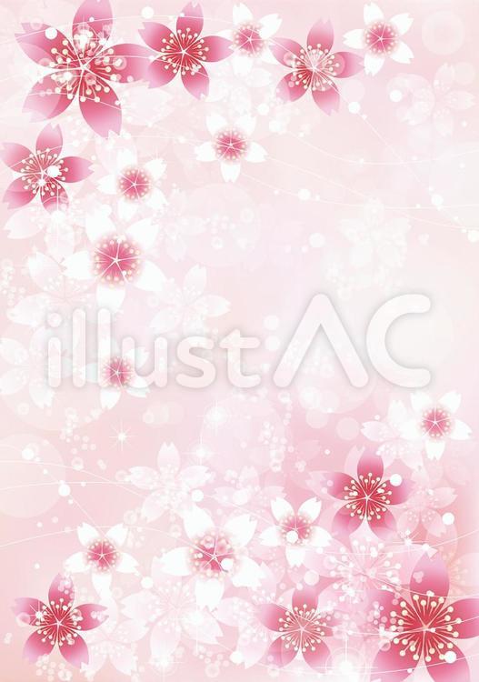 桜きらきら 花,桜,春のイラスト素材