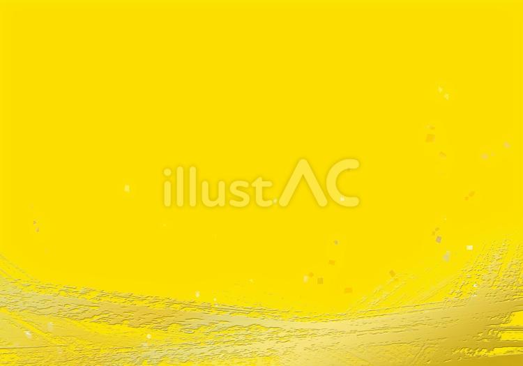 祝・新年・和風イメージ　黄色背景に金 黃,背景,和のイラスト素材