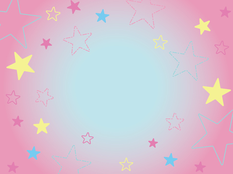 平成女児・Y2K風星柄背景 背景,星,グラデーション,壁紙,ギャルのイラスト素材