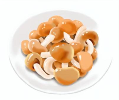 秋の味覚　きのこのイラスト なめこ なめこ,きのこ,秋,食べ物,食品,野菜,八百屋,スーパー,チラシ,挿絵のイラスト素材