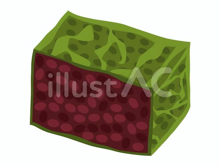 きんつば：抹茶 きんつば,和菓子,抹茶のイラスト素材