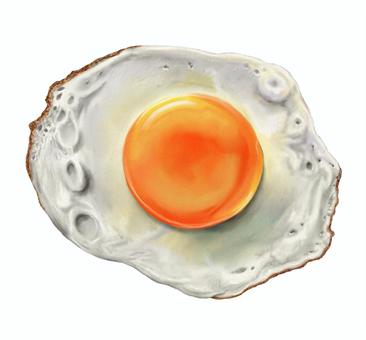 目玉焼き　イラスト　素材 目玉焼き,卵,食べ物,アイコン,アート,リアル,イラスト,素材のイラスト素材