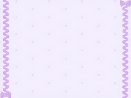 ゆめかわリボン背景（紫） ゆめかわ,背景,リボン,ドット,かわいい,素材,壁紙,プレゼントのイラスト素材