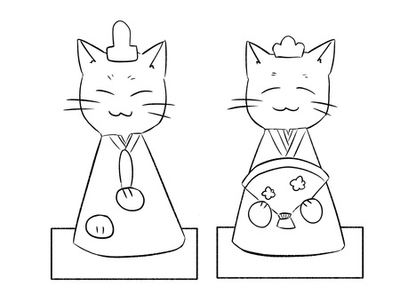 ひなまつりのネコ