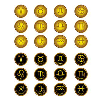 1989星座 星座,星,占い,おひつじ座,おうし座,ふたご座,かに座,しし座,おとめ座,てんびん座のイラスト素材