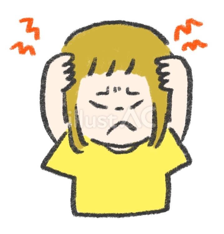 子どもの体調不良　頭痛 子ども,体調不良,頭痛のイラスト素材