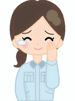 Illustration, work with, female, tears, 