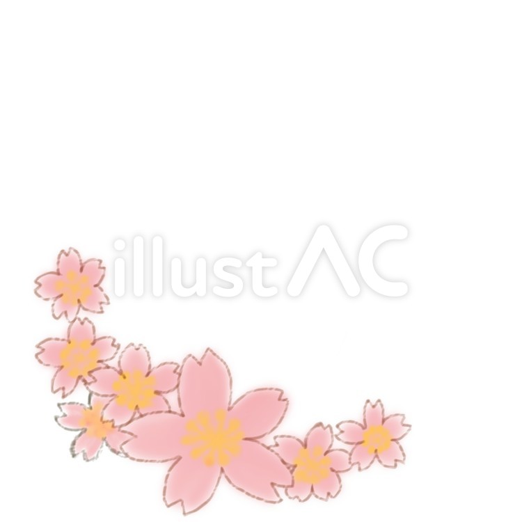 春のフレーム（さくら） 桜,フレーム,春のイラスト素材