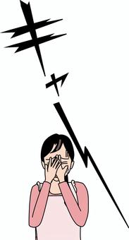 悲鳴女性 悲鳴,声,怖い,恐怖,事件,現場,目撃,若い,女性,主婦のイラスト素材