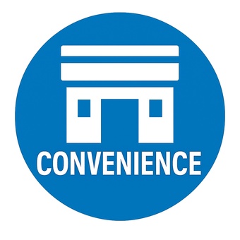 コンビニマークの丸アイコン
