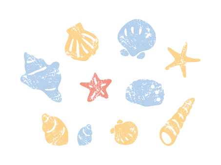 Illustration, shell, sea, hamamatsu, 