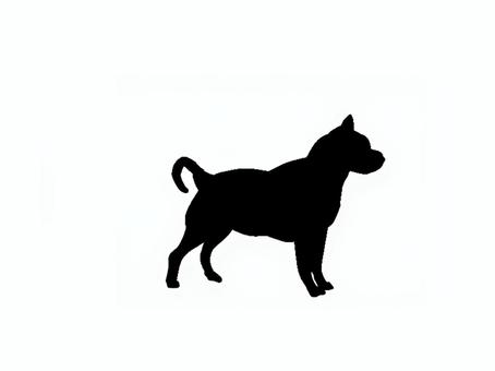 犬。。 犬,吠える,ペット,鳴く,シルエット,動物のイラスト素材