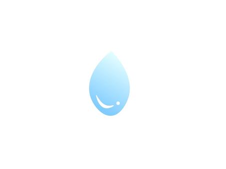 Illustration, water droplets, vector, icon, 