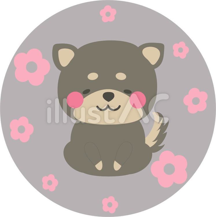 犬　アイコン　戌 犬,アイコン,戌のイラスト素材