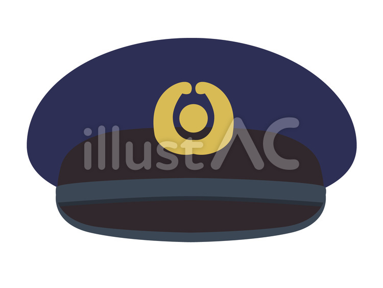 警察官の帽子 お巡りさん,おまわりさん,警官のイラスト素材