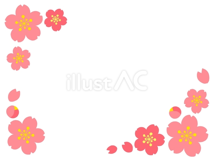 桜のフレーム 桜,フレーム,花のイラスト素材