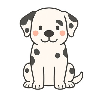 ダルメシアンのイラスト