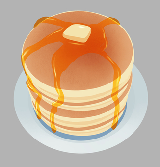パンケーキ・4枚・ホットケーキ パンケーキ・4枚・ホットケーキ パンケーキ,ダブルサイズ,アイコン,ホットケーキ,スイーツ,デザート,お菓子,おやつ,バター,はちみつのイラスト素材