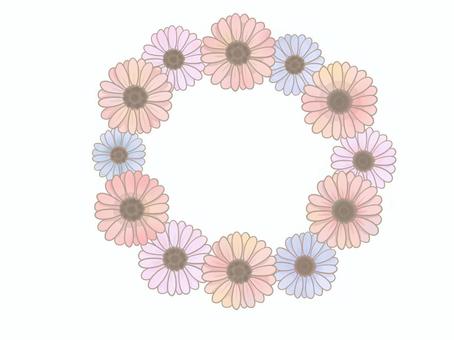 pink and purple flower ring, telaio, telaio, fiore, JPG and PNG