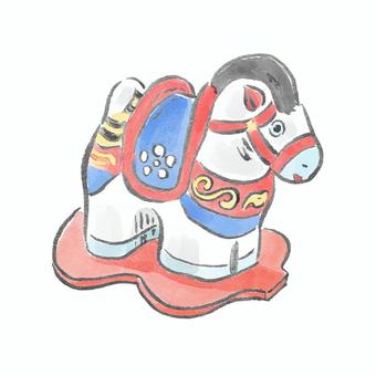 午の張子のイラスト