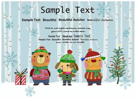 クリスマスと動物