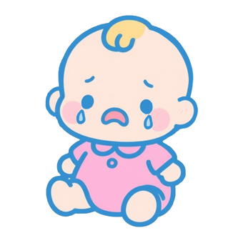 なく赤ちゃん 赤ちゃん,泣く,悲しい,訴え,育児,子育て,新生児,泣きわめく,成長,寂しいのイラスト素材