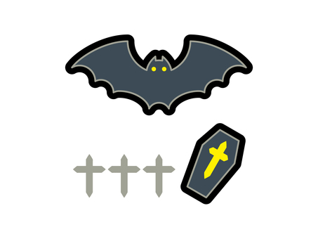 ハロウィン　コウモリ