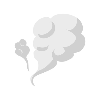 シンプルな煙 噴火,煙,爆発,雲,エフェクト,効果,モコモコ,ガス,火事,災害のイラスト素材
