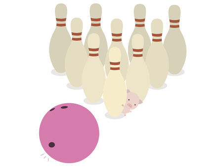 bowling _ pig, , JPG, PNG and AI