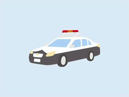パトカーのイラスト パトカー,車,自動車,働く車,手書き,シンプル,緊急車両,乗り物,かわいい,警察のイラスト素材