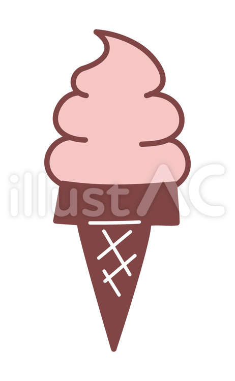 ソフトクリーム　アイス　おやつ　食べ物 ソフトクリーム,アイス,おやつのイラスト素材