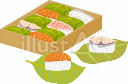 柿の葉寿司の折詰-3